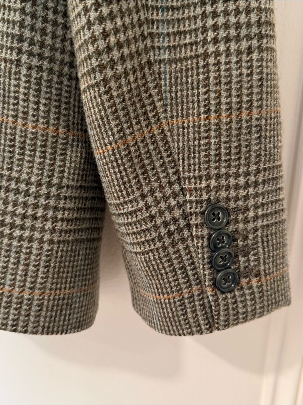 Brooks Brothers Green/Brown Plaid Wool Blazer US6 - Picture 6 of 7